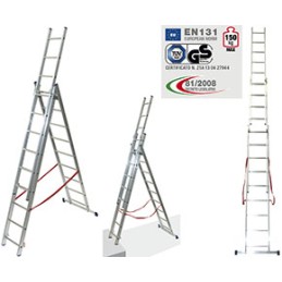 Scala alluminio Facal Prima S PM 205/S semplice di appoggio 6 gradini  stretti