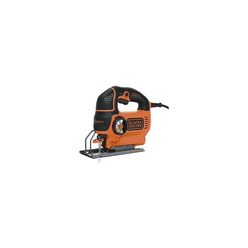 BLACK+DECKER KS801SE-QS Seghetto Alternativo Ad Azione Pendolare in Cartone  e 1 lama, Orange/Noir, 550 W : : Fai da te