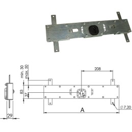 Protezione antiscasso PSO500 serratura interna basculate disec