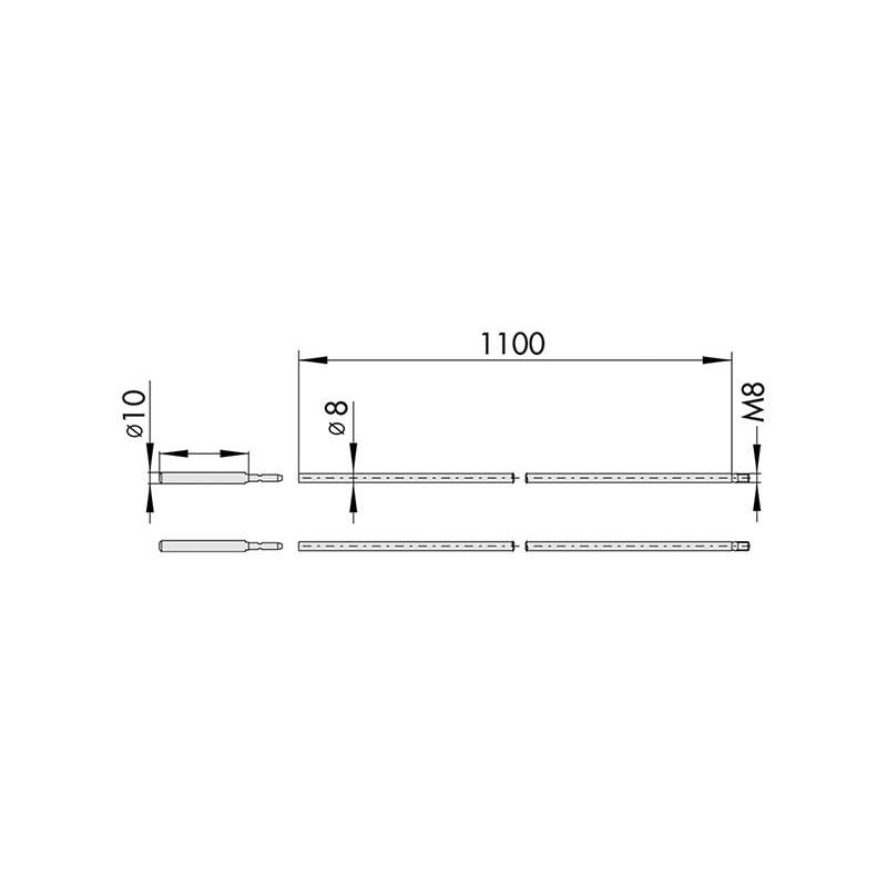 ASTE INTERNE CISA X PERS. 7088.03,Eur 19,47